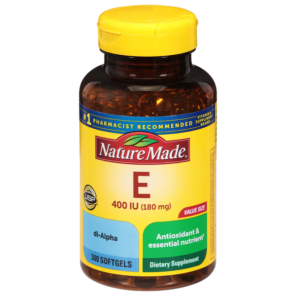 Save on Nature Made Vitamin E 400 IU Dietary Supplement Softgels Order