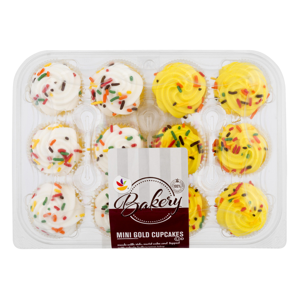 Save on Stop & Shop Bakery Cupcakes Mini Gold 12 ct Order Online