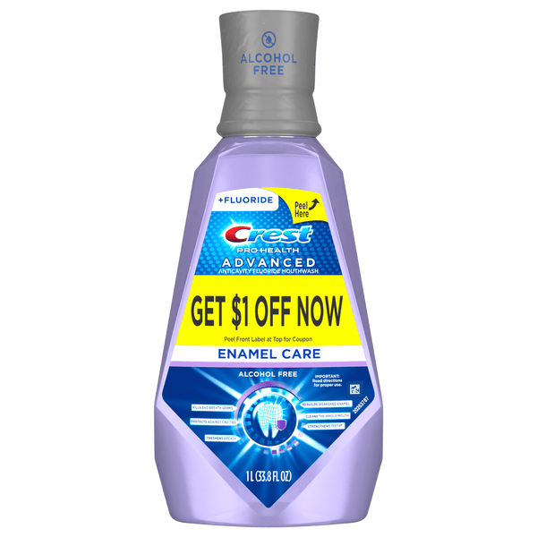 Save on Crest ProHealth Advanced Enamel Care Mouthwash Alcohol Free