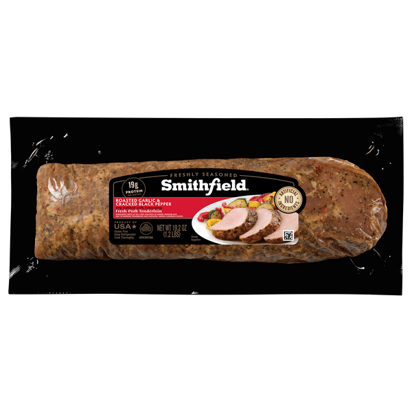 Save on Smithfield Marinated Pork Tenderloin Roasted Garlic & Cracked
