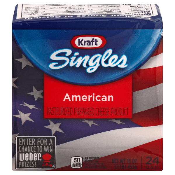 Save on Kraft Singles American Cheese Slices 24 ct Order Online Delivery Giant