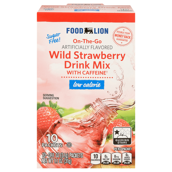 Save on Food Lion OntheGo Wild Strawberry Drink Mix 10 ct Order