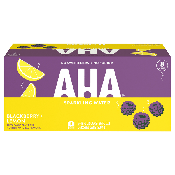Save on AHA Sparkling Water Blackberry + Lemon 8 pk Order Online