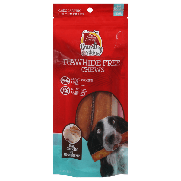 Save on Country Kitchen Rawhide Free Large Dog Chews 2 ct Order