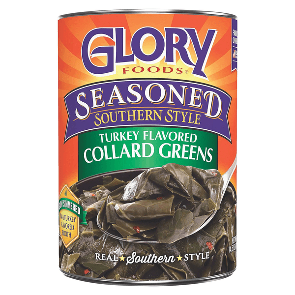 Save on Glory Foods Seasoned Southern Style Collard Greens Turkey