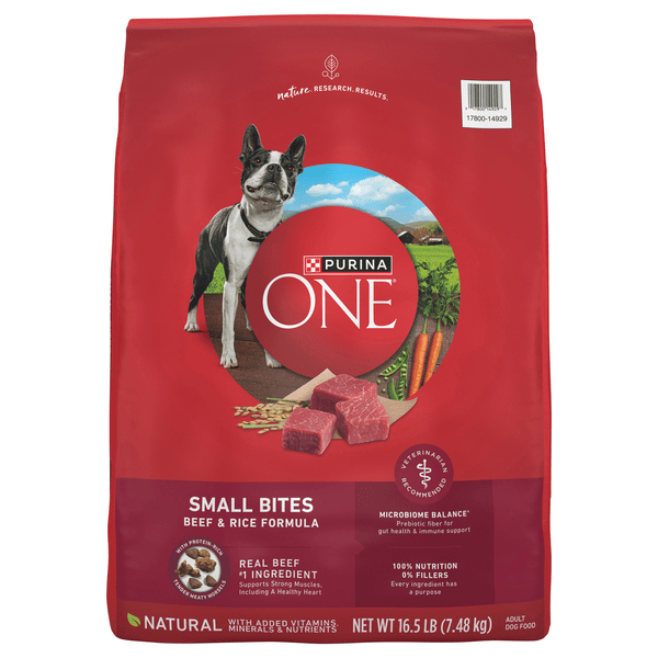 Save on Purina ONE Natural Small Bites Beef & Rice Adult Dry Dog Food