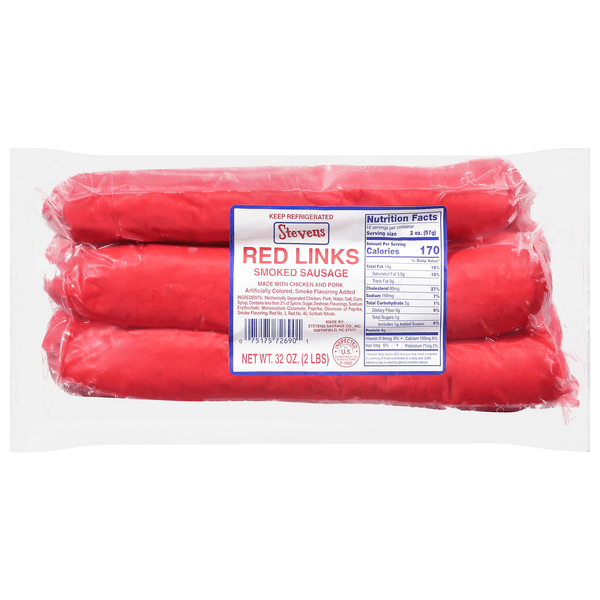 Save on Stevens Smoked Sausage Red Links 6 ct Order Online Delivery
