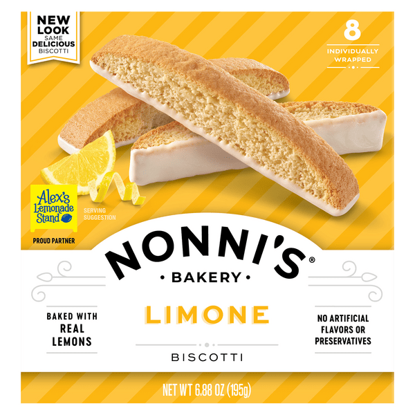Save on Nonni's Limone Biscotti 8 ct Order Online Delivery MARTIN'S