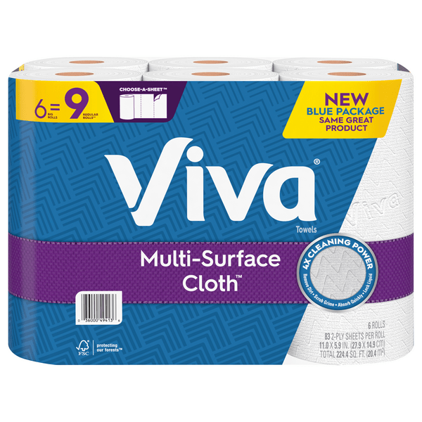 Save on Viva MultiSurface Cloth ChooseASheet Paper Towels Big Roll