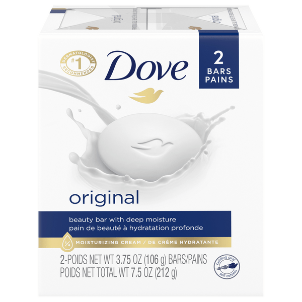 Save on Dove Original Beauty Soap Bars 2 ct Order Online Delivery GIANT