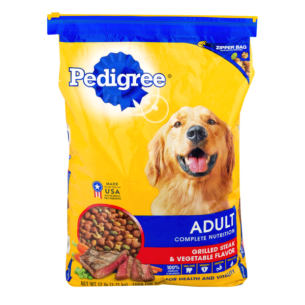 Chicken & Steak Pedigree Adult Dry Dog Food Pet Supplies Dogs