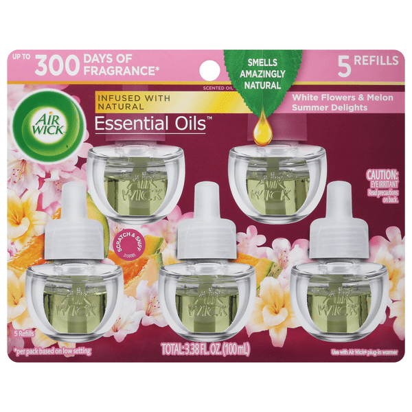 Save on Air Wick Essential Oils Scented Oil Refills Summer Delights 5