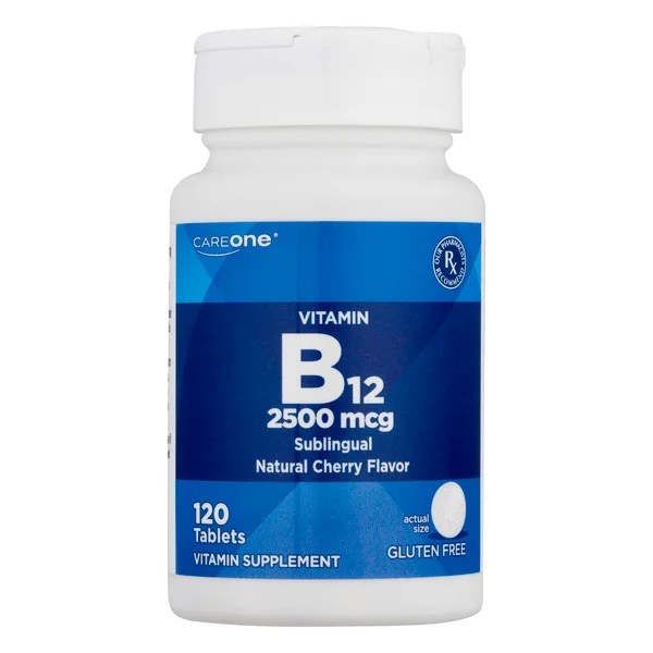 Save on CareOne Vitamin B12 Sublingual 2500 mcg Natural Cherry Tablets