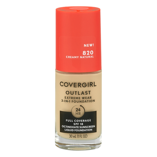 Save on CoverGirl Outlast Extreme Wear 3in1 Foundation SPF 20 Creamy