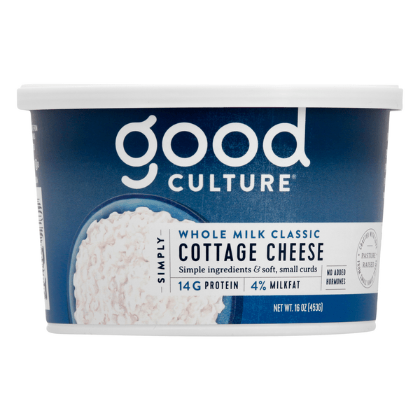Save on Good Culture 4 Whole Milk Small Curd Classic Cottage Cheese