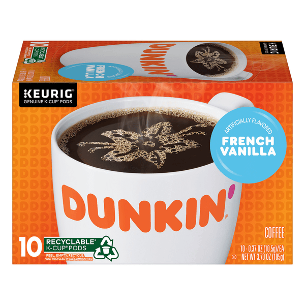 Save on Dunkin' French Vanilla Coffee KCups Order Online Delivery GIANT