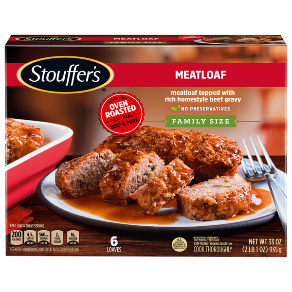Save on Stouffer's Meatloaf Frozen Family Size Dinner Serves 6 Order
