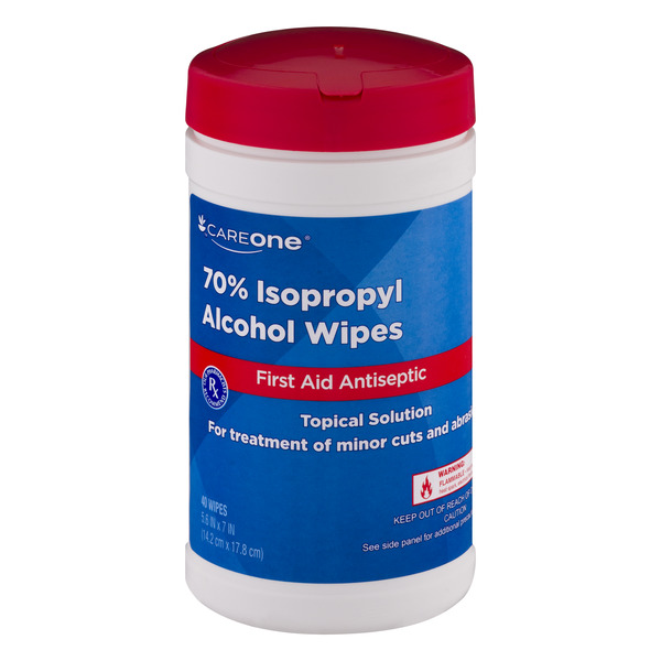 Save on CareOne Isopropyl Rubbing Alcohol Antiseptic Wipes 70 Order