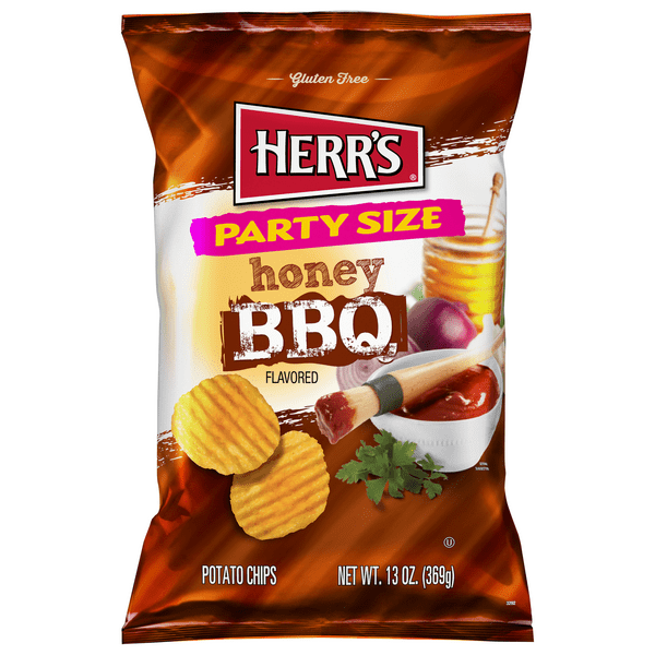 Save on Herr's Potato Chips Honey BBQ Flavored Party Size Order Online Delivery GIANT