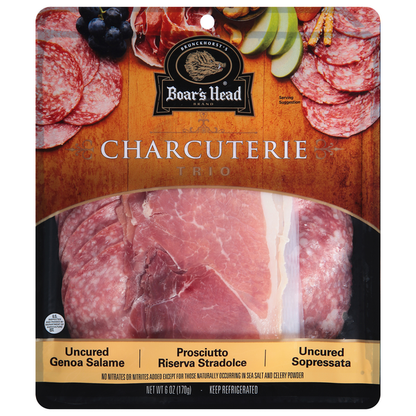 Save on Boar's Head Charcuterie Trio Genoa Salame Prosciutto
