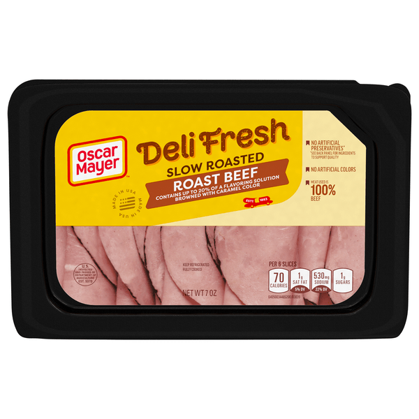 Save on Oscar Mayer Deli Fresh Slow Roasted Roast Beef Sliced Order