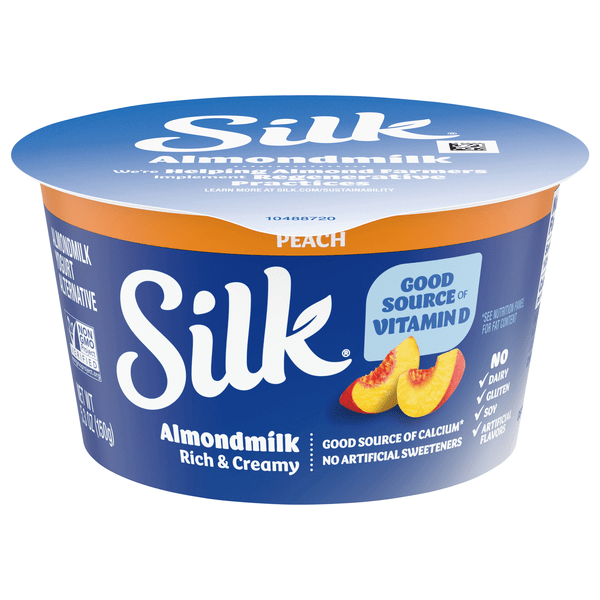 Save on Silk Dairy Free Vegan Peach Almondmilk Yogurt Alternative Cup