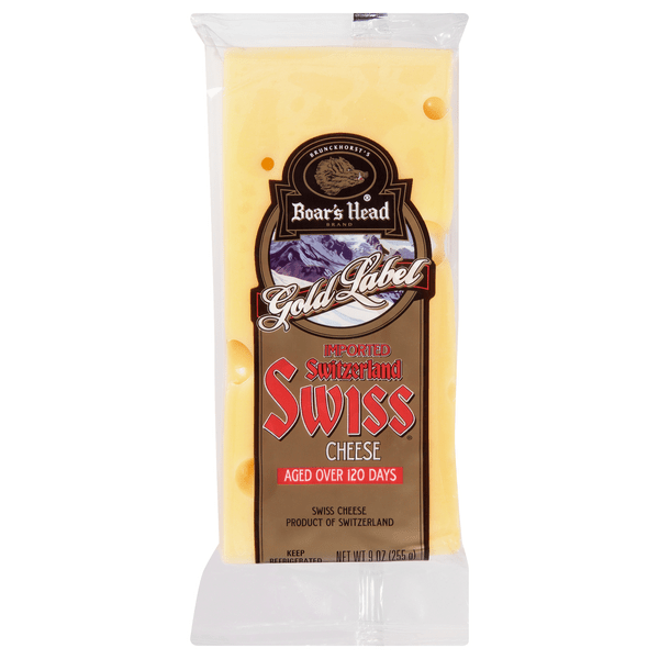 Save on Boar's Head Gold Label Imported Aged Swiss Cheese Block Order Online Delivery Giant