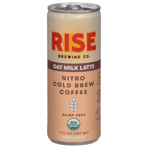 Save on Rise Nitro Cold Brew Coffee Oat Milk Latte Dairy Free Organic
