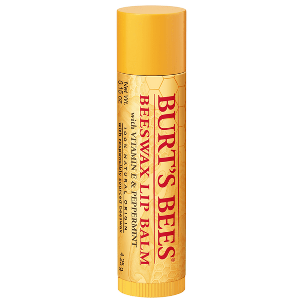 Save on Burt's Bees Lip Balm Beeswax with Vitamin E & Peppermint 100