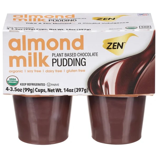 Save on Zen PlantBased Almond Milk Pudding Chocolate Organic 4 ct