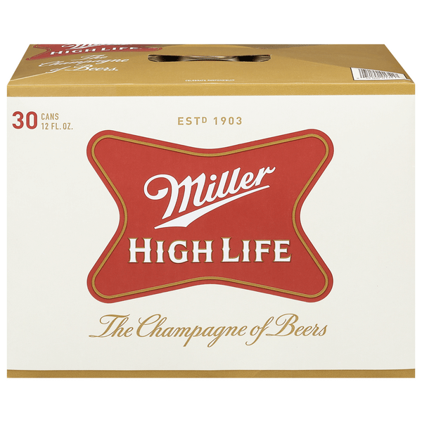 Save on Miller High Life Beer 30 pk Order Online Delivery Stop & Shop