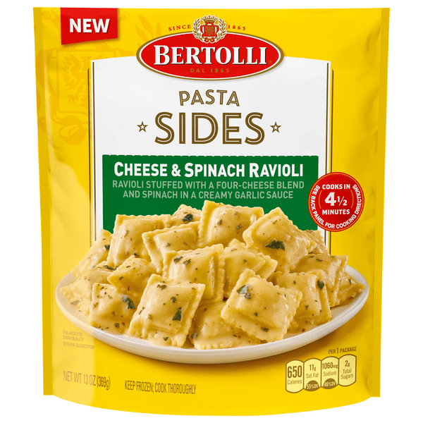 Save on Bertolli Pasta Sides Cheese & Spinach Ravioli Order Online