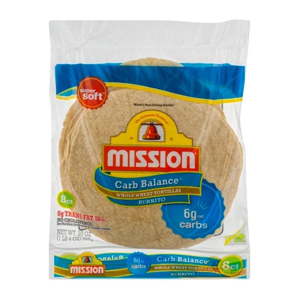 Save on Mission Carb Balance Whole Wheat Tortillas Burrito Large Low