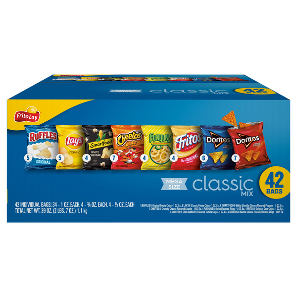 Save on Lay's Classic Mix Variety Pack Mega Size 42 ct Order Online