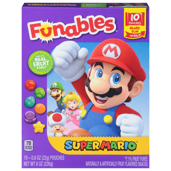 Save on Funables Fruit Flavored Snacks Super Mario 10 ct Order Online