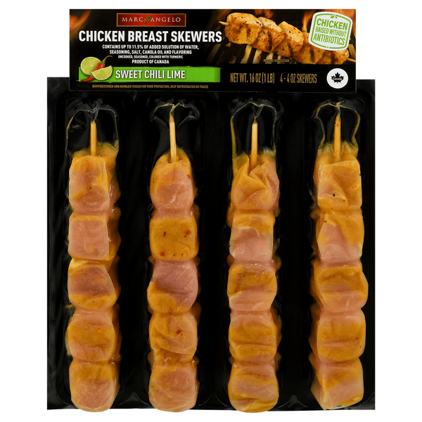 Save on Marcangelo Chicken Breast Skewers Sweet Chili Lime Order Online