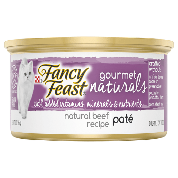 Save on Fancy Feast Gourmet Naturals Adult Wet Cat Food Beef Pate Grain Free Order Online
