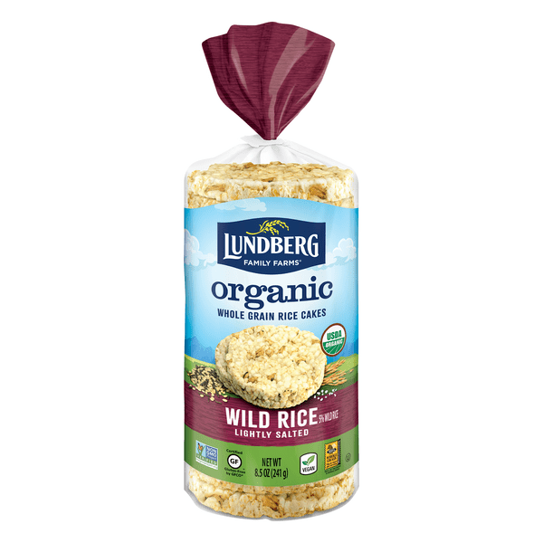 Save on Lundberg Rice Cakes Wild Rice Lightly Salted Vegan Organic