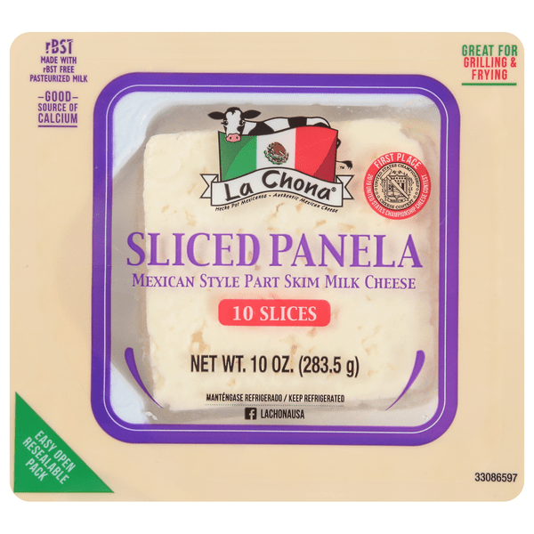 Save on La Chona Panela Mexican Style Park Skim Milk Cheese Slices 10