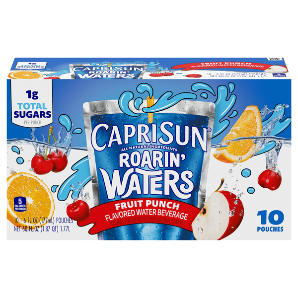 Save on Capri Sun Roarin' Waters Beverage Pouches Fruit Punch Wave 10