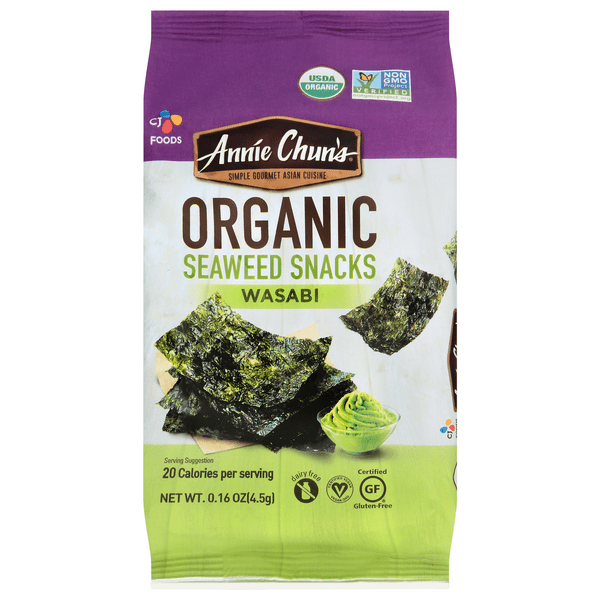 Save on Annie Chun's Seaweed Snacks Wasabi Gluten Free Organic Order