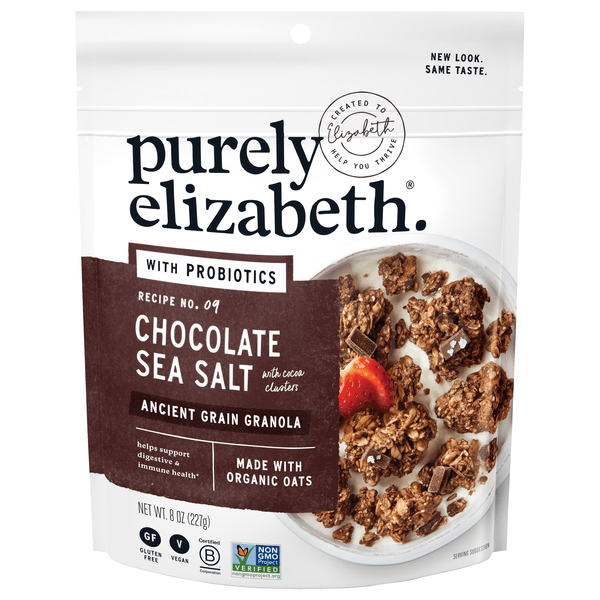 Save on Purely Elizabeth Organic Gluten Free Vegan Chocolate Sea Salt