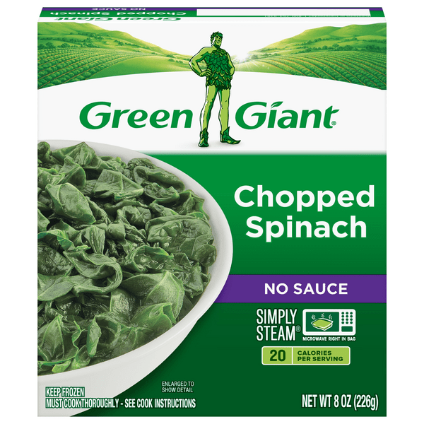 Save on Green Giant Simply Steam Chopped Spinach No Sauce Order Online Delivery Giant