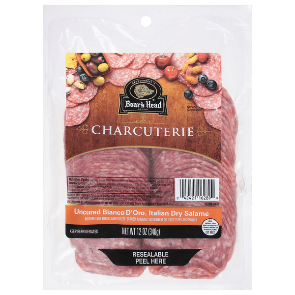 Save on Boar's Head Charcuterie Uncured Bianca D'Oro Italian Dry Salame