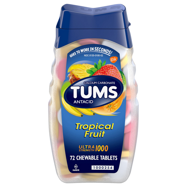 Save on TUMS Antacid Calcium Carbonate Ultra Strength 1000 Tropical