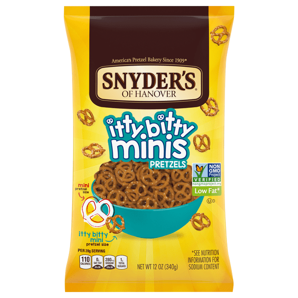 Save on Snyder's of Hanover Itty Bitty Minis Pretzels Low Fat Order