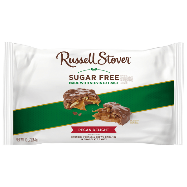 Save on Russell Stover Pecan Delight Chocolate Candy Sugar Free Order