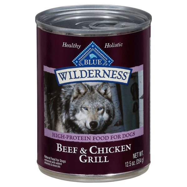 Save on BLUE Wilderness Natural High Protein Beef & Chicken Grill Wet