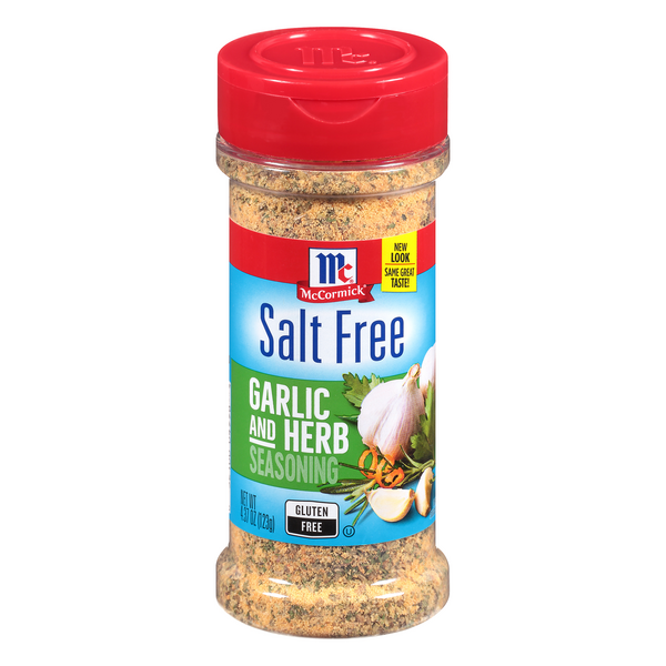 Save on McCormick Salt Free Garlic & Herb Seasoning Gluten Free Order