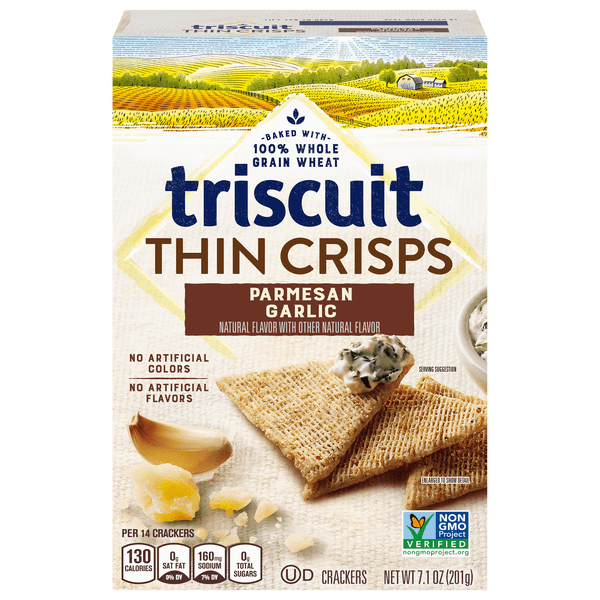 Save on Nabisco Triscuit Thin Crisps Whole Grain Wheat Crackers
